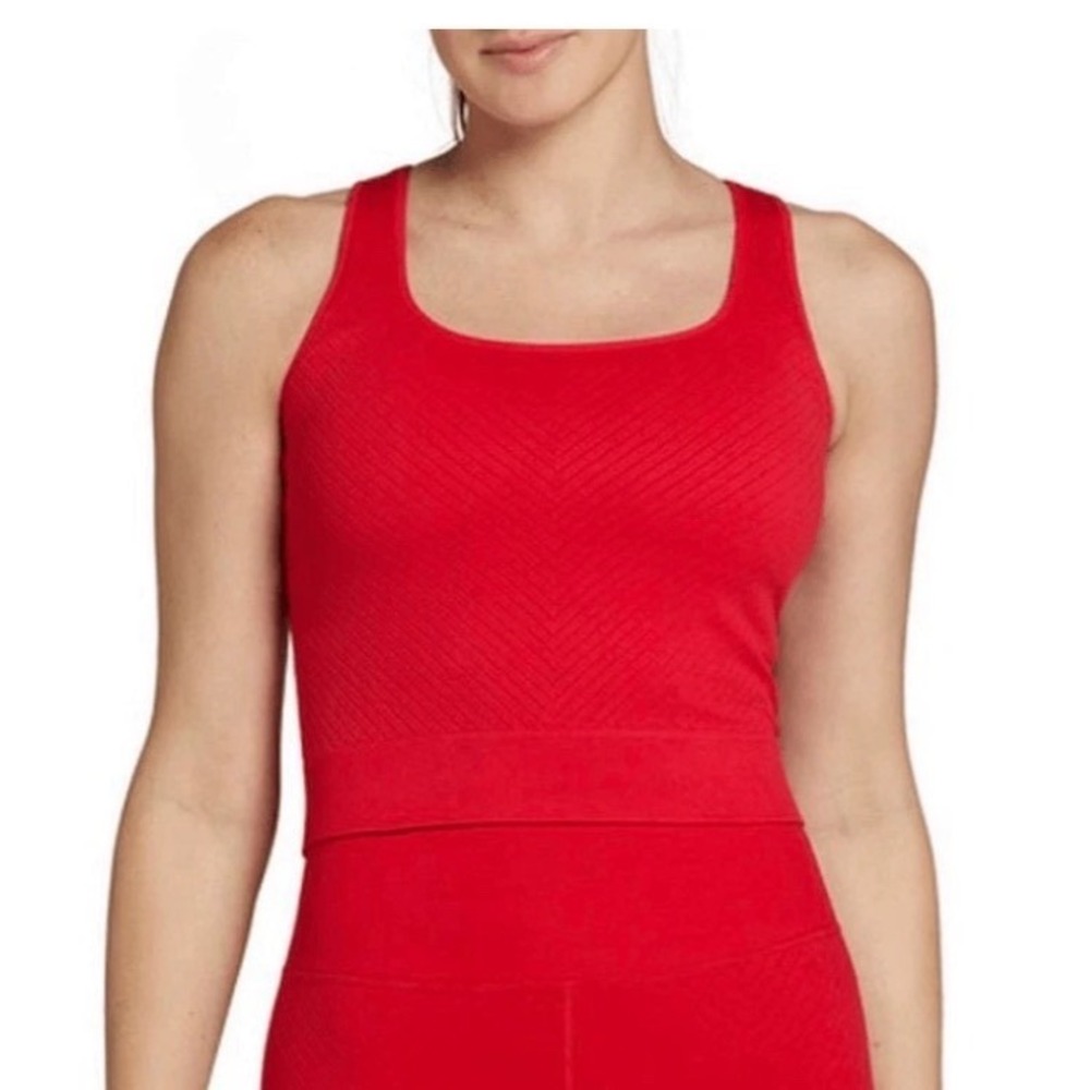 NEW DSG XXL Momentum Seamless Crop Tank‎ Red Spark
